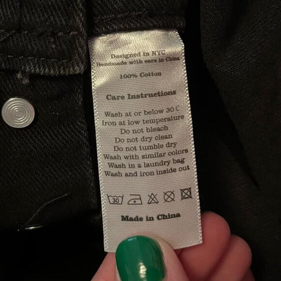 Shiny By Nature Size 3xl Black Denim Overall Shorts - Picture 9 of 11